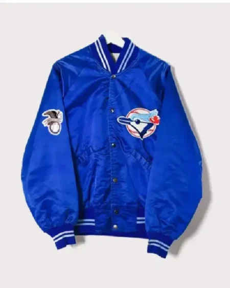 Vintage Toronto Blue Jays Retro 80’s Blue Satin Jacket