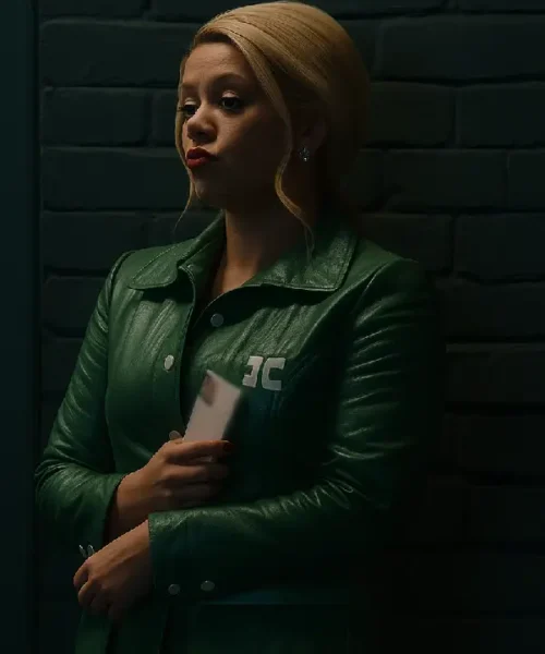 Wild Cherry Nicole Lecky Leather Coat