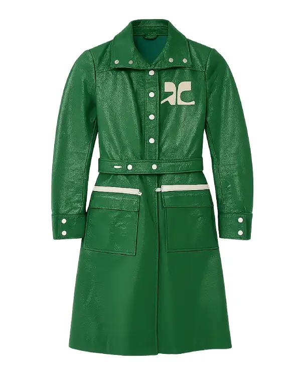 Wild Cherry Nicole Lecky Leather Coat sale