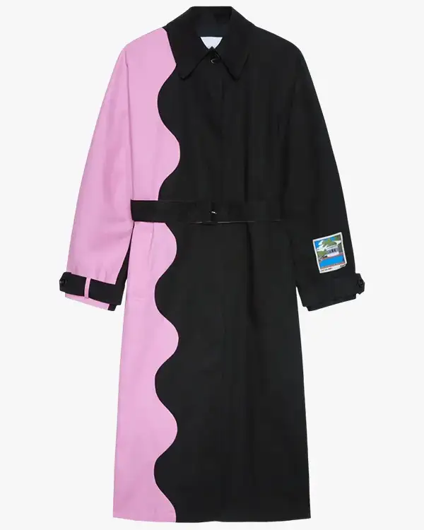 Women two-tone trench Coat