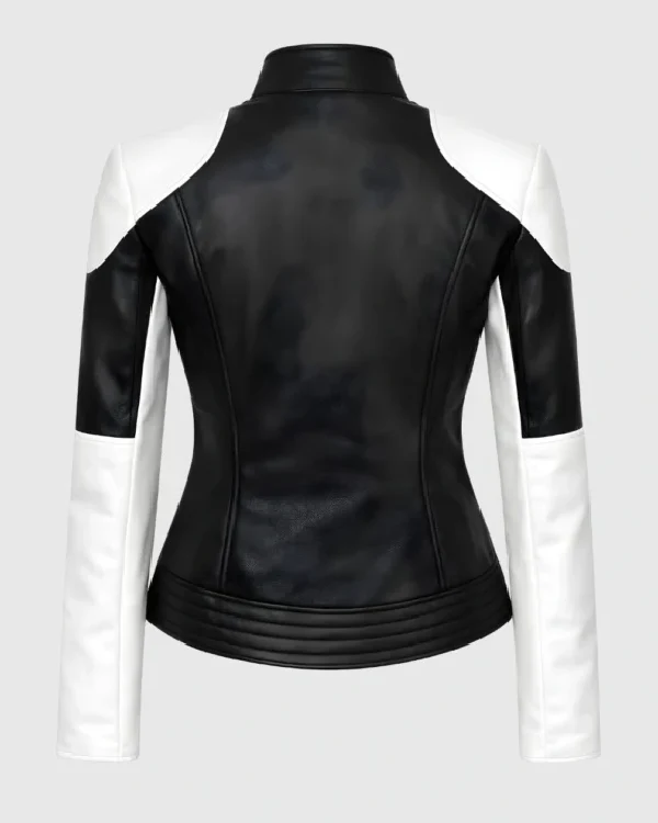 Women’s Valentine’s Day Special Red Heart Leather Bomber Jacket