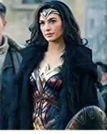 Wonder Woman Diana Prince Shearling Coat
