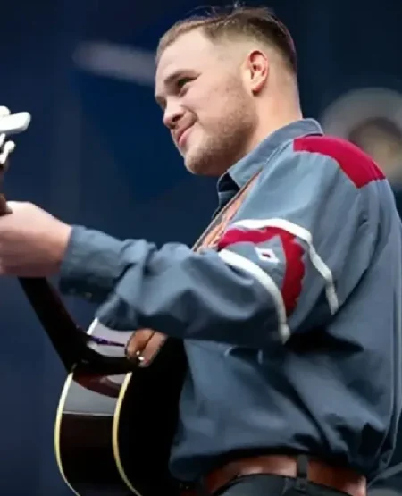 Zach Bryan Red And Blue Button Up Shirt sale