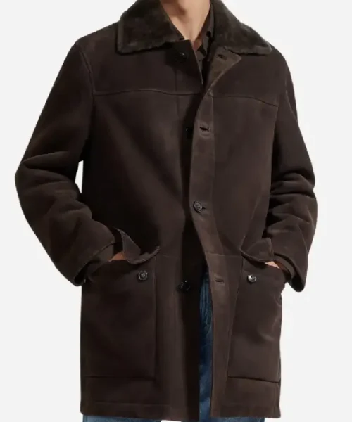 Zegna Dark Brown Shearling Coat