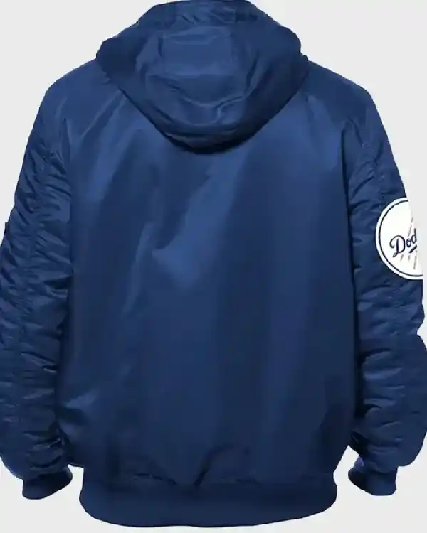 how Your Team Spirit with the Dodgers New Era × Alpha Bomber Jacket