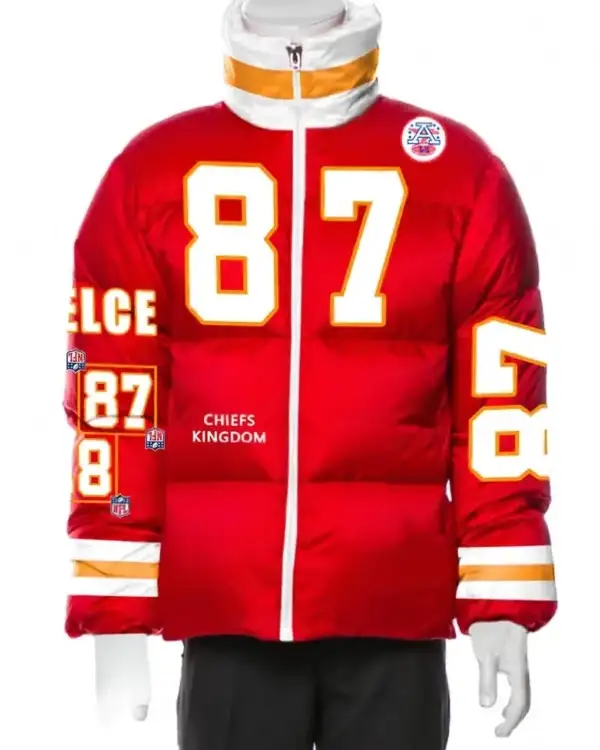 87 Taylor Swift Travis Kelce Puffer Jacket