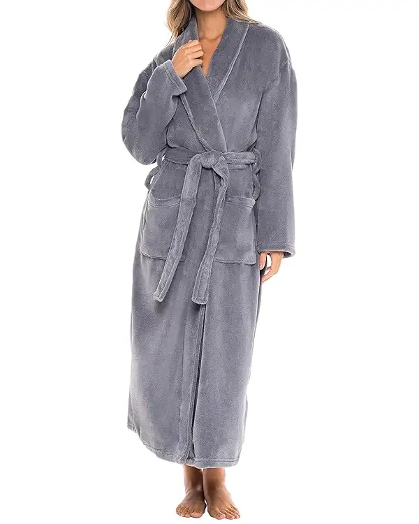 Alexander Del Rossa Plush Robe for Women
