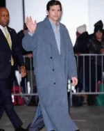 Ashton Kutcher New York City 2026 Wide Peak Lapels,