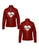 Be Mine Valentine Day Couple Leather Jacket