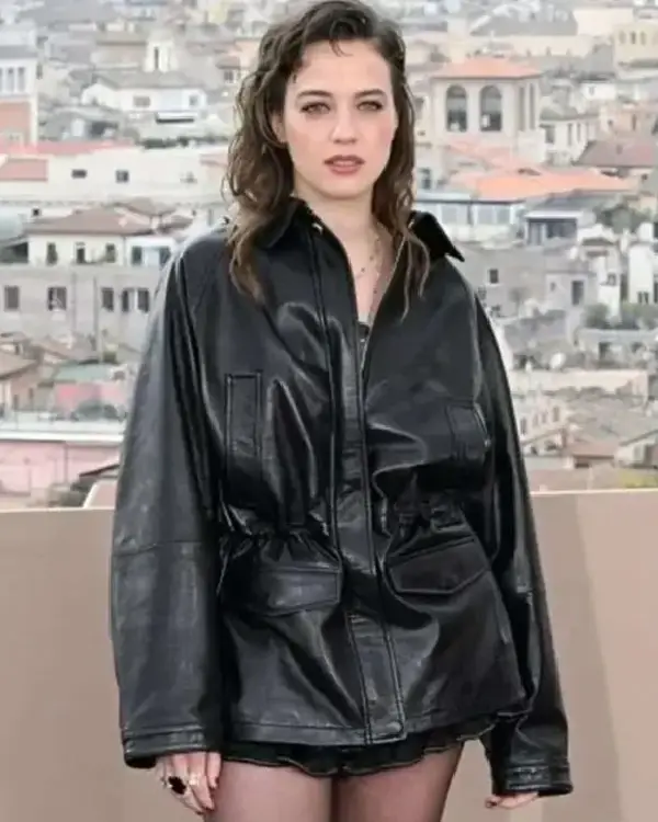 Beatrice Grannò Black Leather Jacket