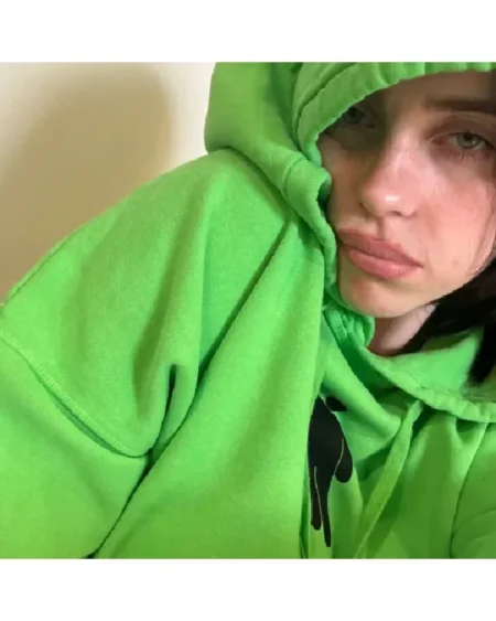 Billie Eilish Repeat Blohsh Green Hoodie