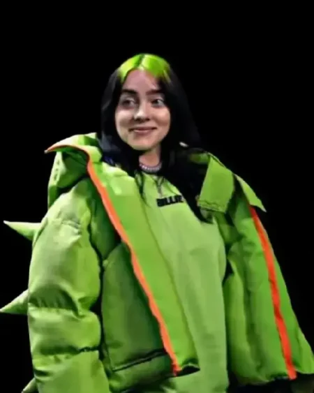Billie Eilish Signature Green Puffer Jacket