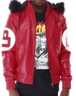 Buy 8 Ball Multicolor Hooded Leather Jacket For Men and Women