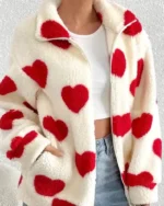 Buy Buy The Charm Cozy Heart Love Sherpa Jacket For Valentines