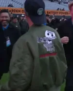 Buy Conan O’Brien Must Go Tv Series Conan O’Brien Green Satin Bomber Jacket