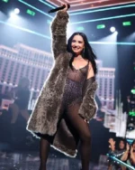 Buy Demi Lovato Rockin’ Eve Performance New York Fur Coat sale