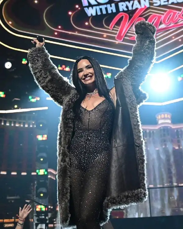 Buy Demi Lovato Rockin’ Eve Performance New York Fur Coat