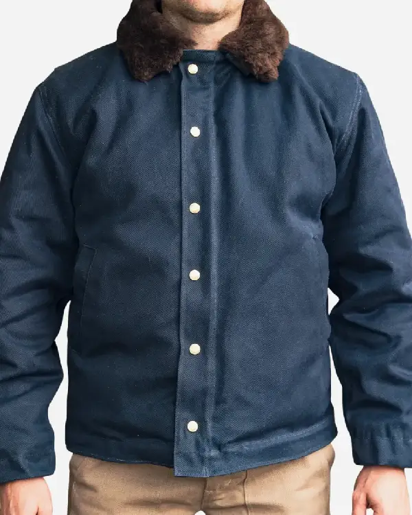 Buy Heat Straps The Deck Shearling Jacket Blue, Sale