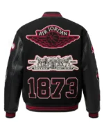Buy Jordan x Levi’s 2026 Black Varsity Letterman Jacket Sale Back
