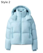 Buy Mackage Blue Hooded Down Puffer Jacket