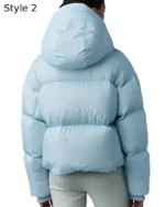 Buy Mackage Blue Hooded Down Puffer Jacket for sale
