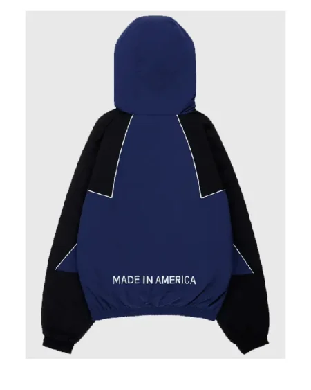 Buy Marty Supreme Kris Jenner Blue & Black Hooded Jacket Sale