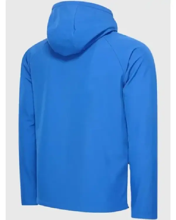 Buy Milano Cortina 2026 Olympics Quilted Blue & Navy Hybrid Hooded Jacket