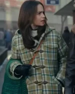 Buy Ponies Emilia Clarke Toggle Green Wool Duffle Coat