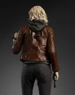 Buy Requiem Grace Ashcroft Resident Evil Brown Leather Jacket For Sale