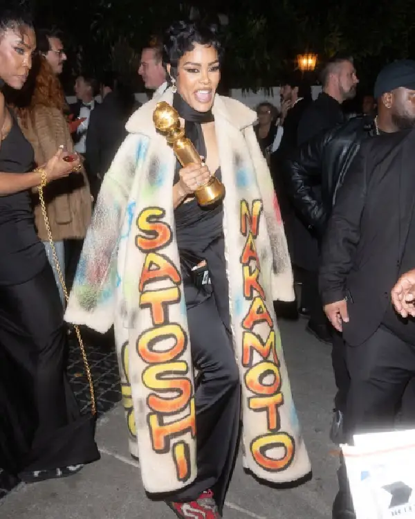 Buy Saturday Night Live S51 Teyana Taylor Graffiti Long Coat