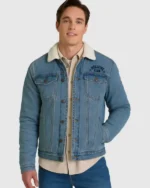 Buy Stranger Things Hellfire Club Blue Denim Sherpa Jacket sale
