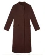 Buy The Celebrity Traitors 2025 Claudia Winkleman Brown Wool Coat