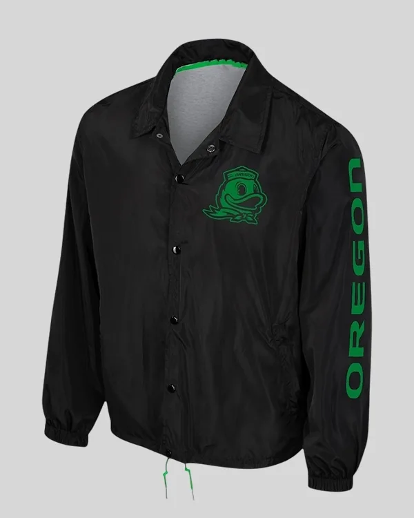 Buy The Wild Collective Black Oregon Ducks Coaches Full-Snap