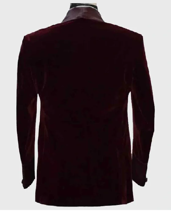 Buy Versace Smoking Velvet Burgundy Jacket