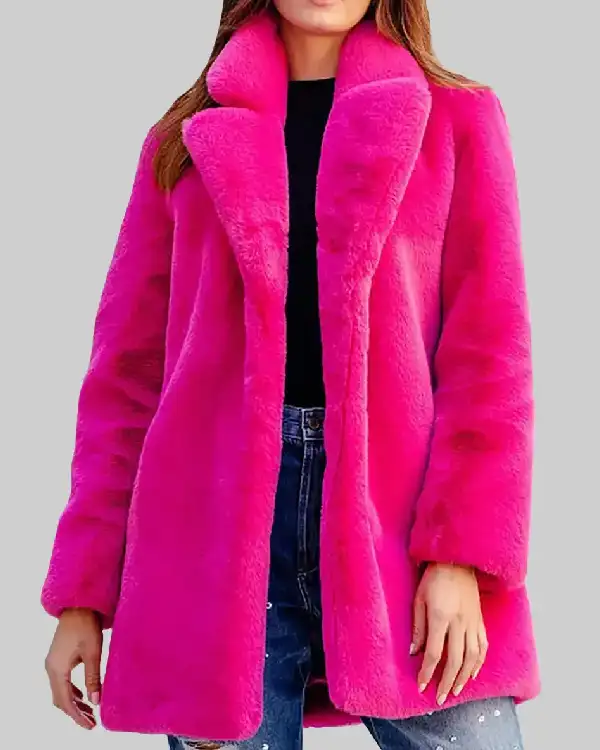 Buy Zoey Pink Fur Coat Sale