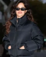 Camila Cabello Black Puffer Jacket