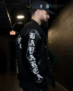 ChristLike x Stephen Curry Black Varsity Letterman Jacket