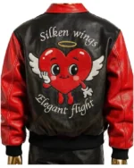 Cute Valentines Heart Leather jacket