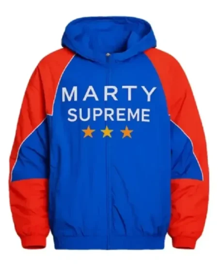 Dak Prescott Marty Supreme White Piping, Gold Stars Blue & Red Hooded