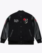 Derrick Rose Chicago Bulls Black Retirement Letterman Jacket sale
