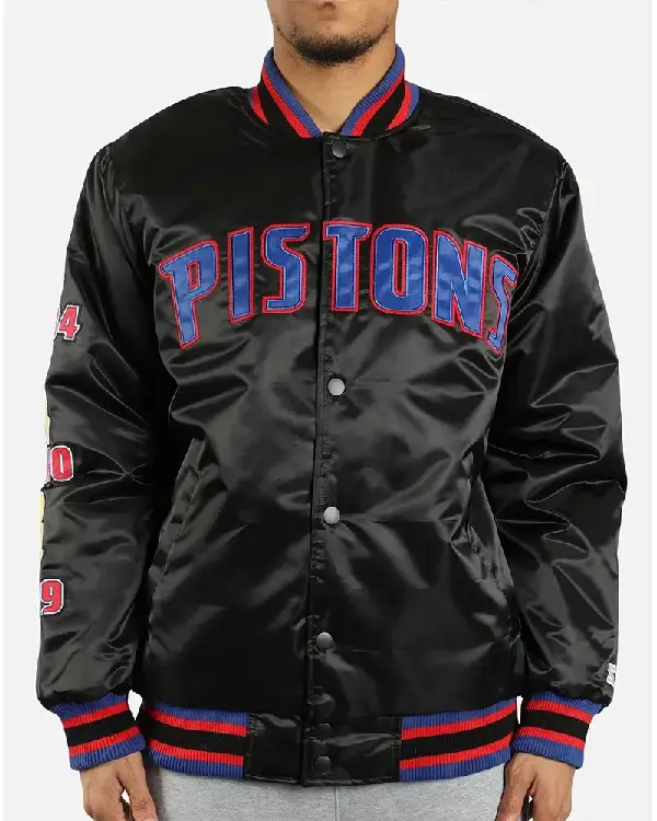 Detroit Pistons Finals Satin Jacket