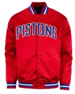 Detroit Pistons Red Lightweight Satin Jacket