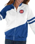 Detroit Pistons Track Blue and White Jacket