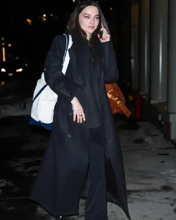 Dove Cameron NYC Black Long Coat