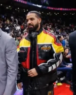 Drake Rotax Ski Doo Bomber Leather Jacket for sale