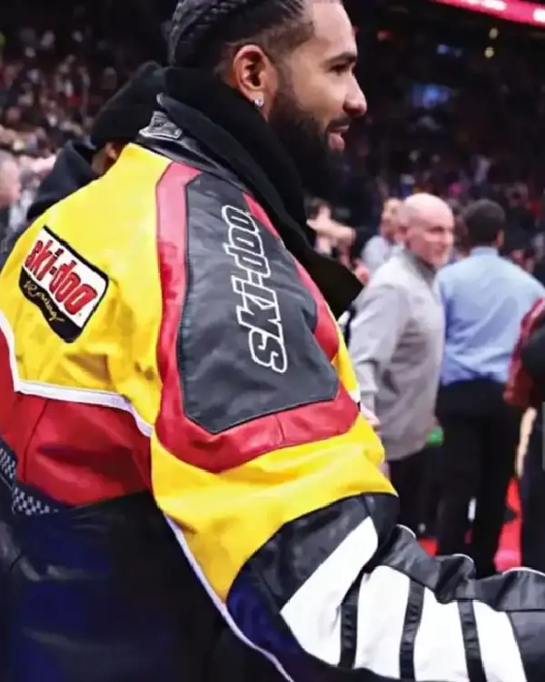 Drake Rotax Ski Doo Bomber Leather Jacket sale