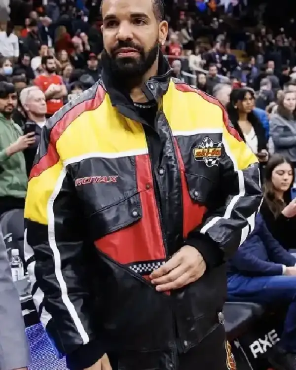 Drake Rotax Ski Doo Bomber Leather Jacket