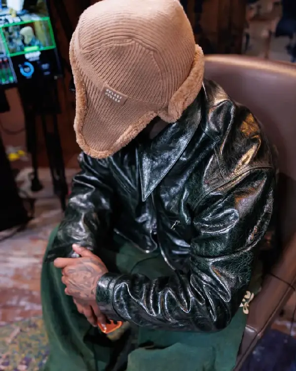 Druski Black Leather Jacket sale