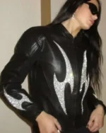 Dua Lipa Nostalgia Tour Leather Jacket For Sale