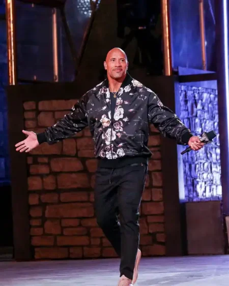 Dwayne Johnson The Titan Games Black Jacket